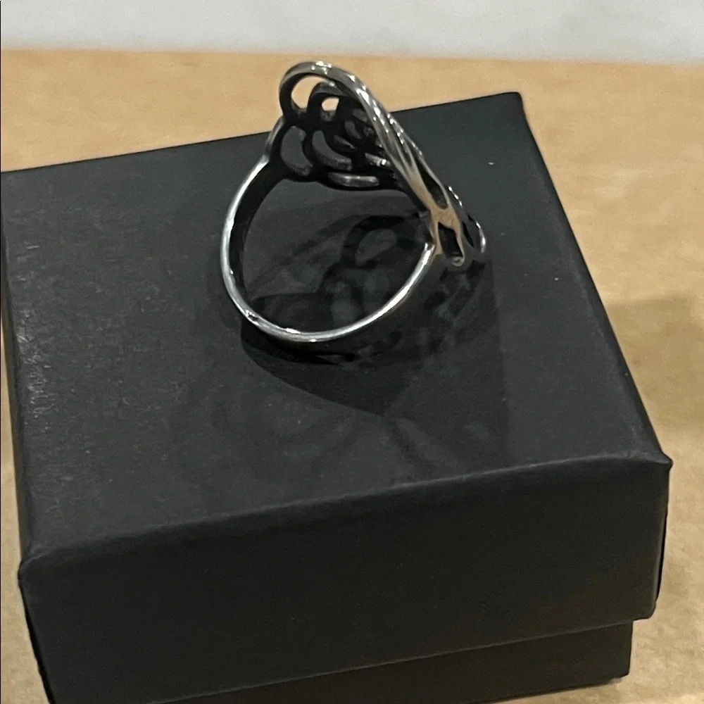Rose Cutout Ring Floral Bohemian Jewelry